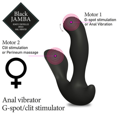 FeelzToys Black Jamba Anal Vibrator Black