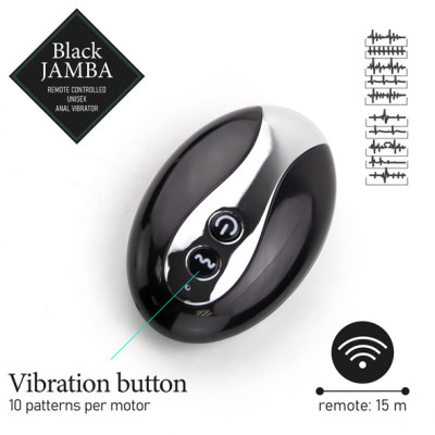 FeelzToys Black Jamba Anal Vibrator Black